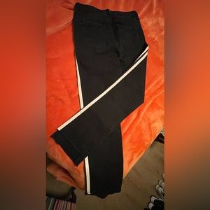 Black Jeans with stripes to the side